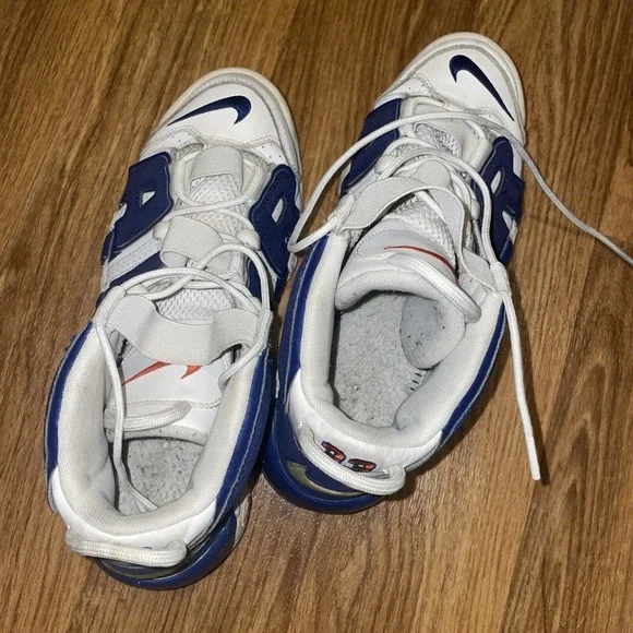 Nike Air More Uptempo Knicks 33 Blue White Orange Men's Size 8 Shoes 921948-101